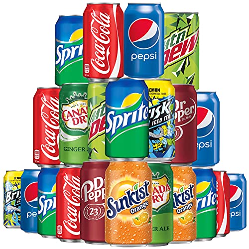 16 Soda Variety Bundle Multi Flavor Soft Drink Pack Q540