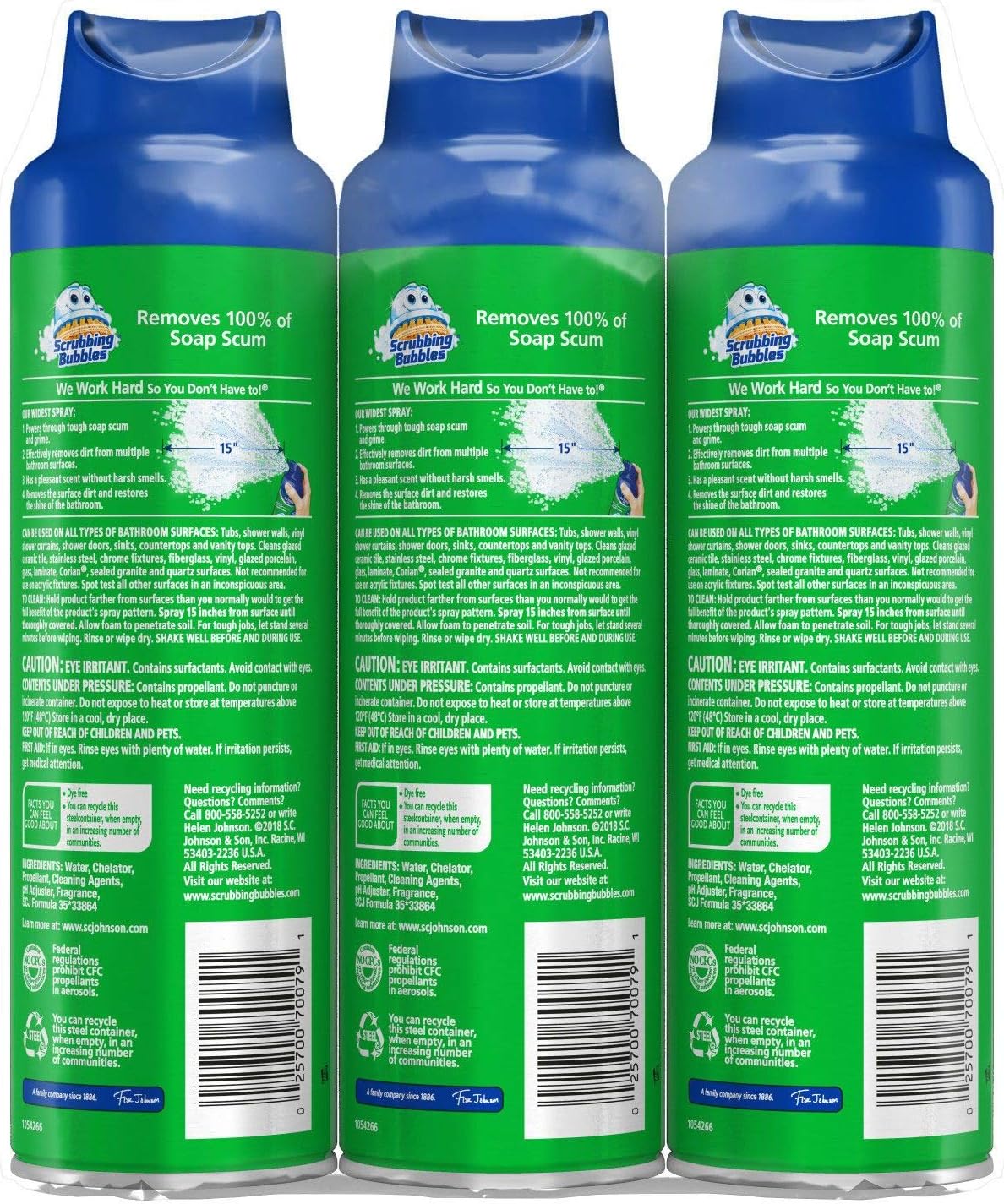 20 Ounce Pack of 3 Bathroom Cleaner X416