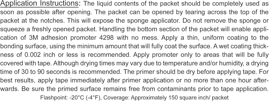 3M Adhesion Promoter, Sponge Applicator (3) U10500