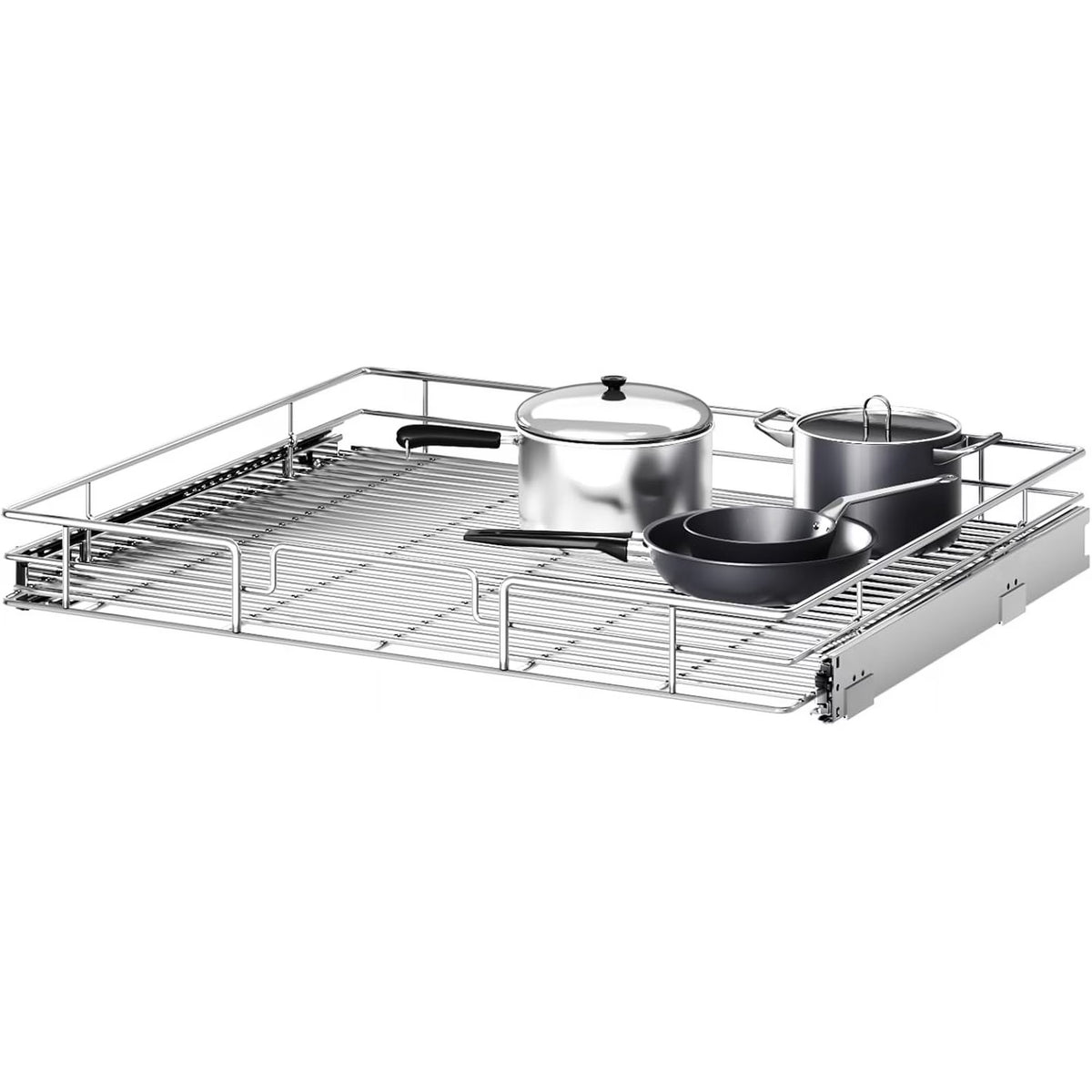 27W x 21½D Heavy Duty Pull Out Cabinet Shelves I39842