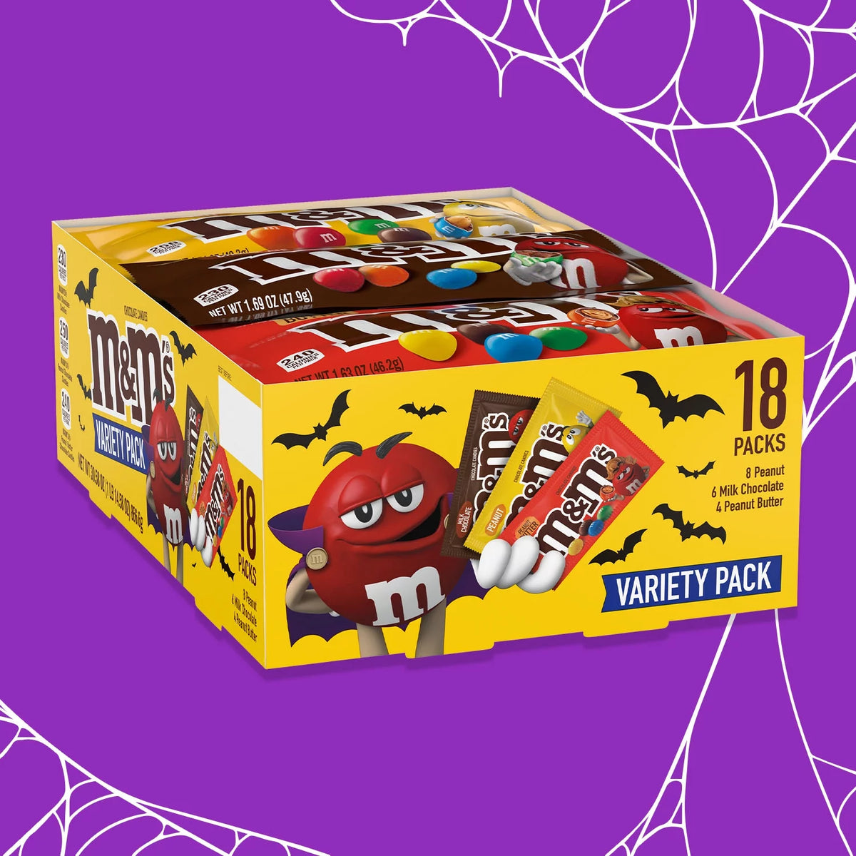 18ct 30.58oz Halloween Chocolate Candy Bars D227