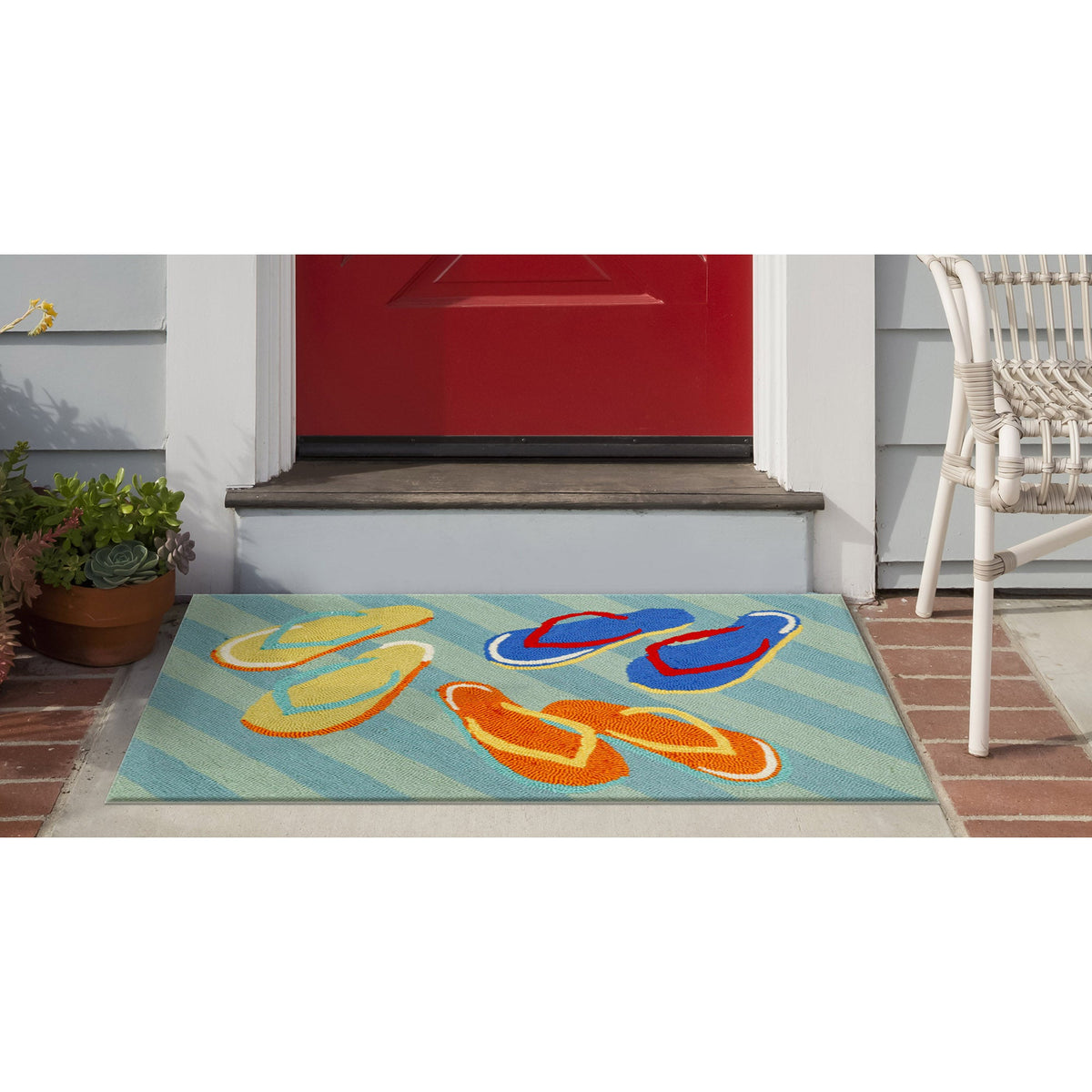 Frontporch Flip Flops Indoor Outdoor Mat