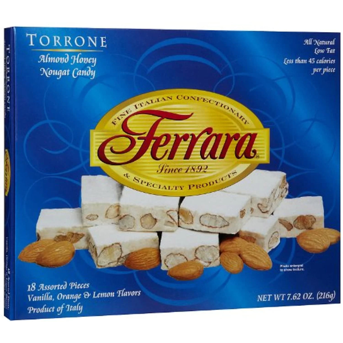 Traditional Italian Torrone 7.62 Oz 18 Pieces Y396