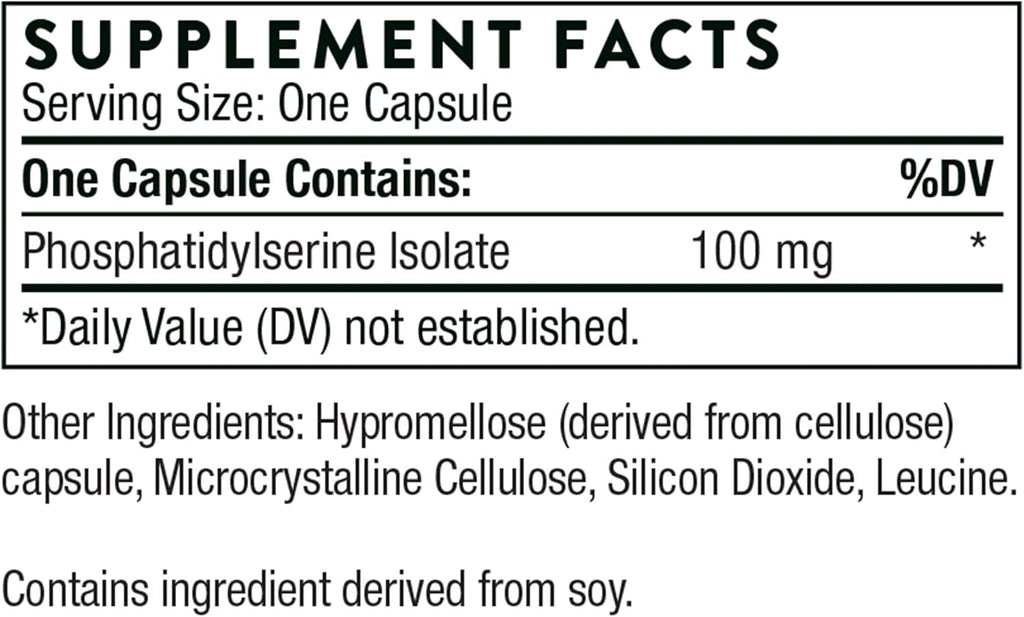 Phosphatidylserine Supplement 60 Capsules W617