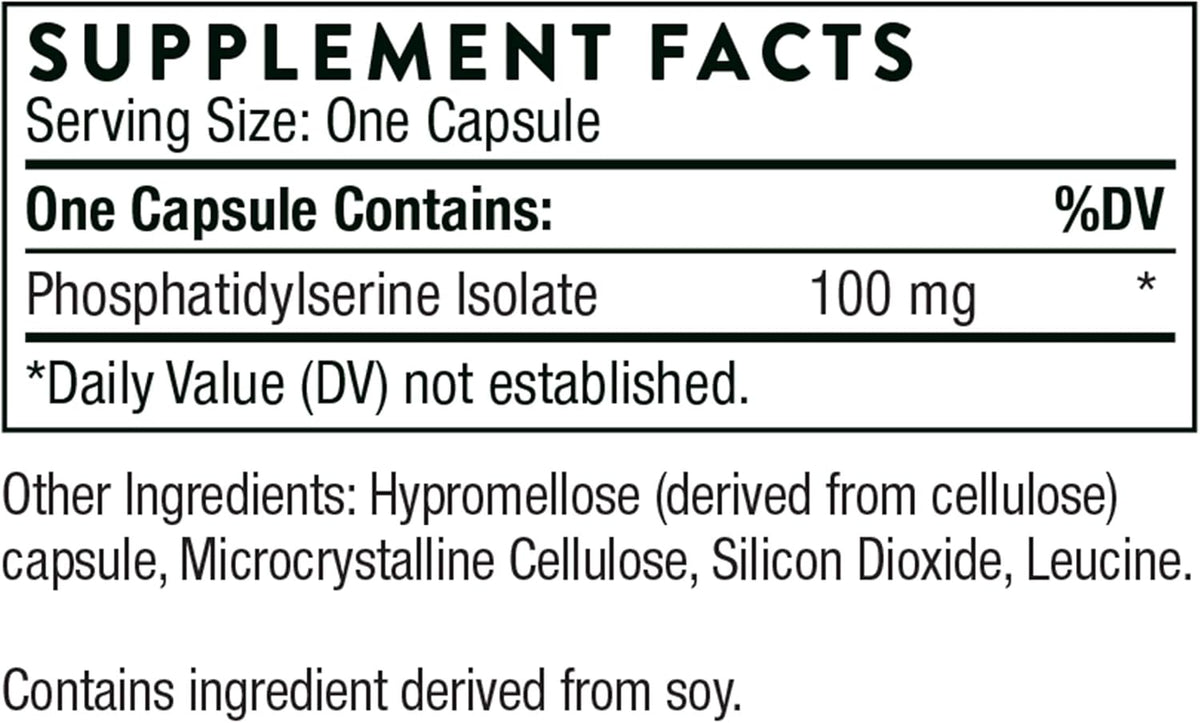 Phosphatidylserine Supplement 60 Capsules W617