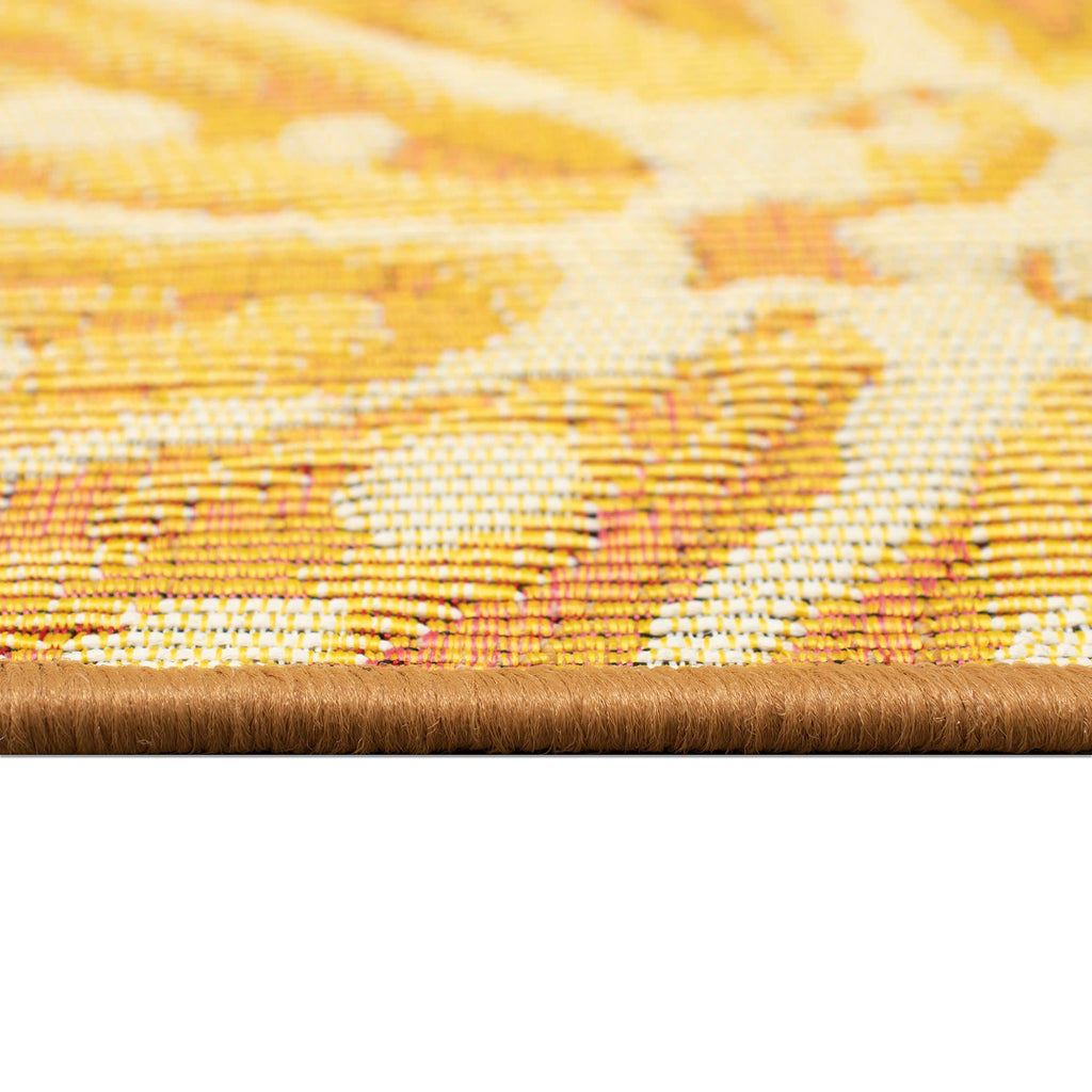 Esencia Lemon Indoor Outdoor Mat with Non-Skid Backing
