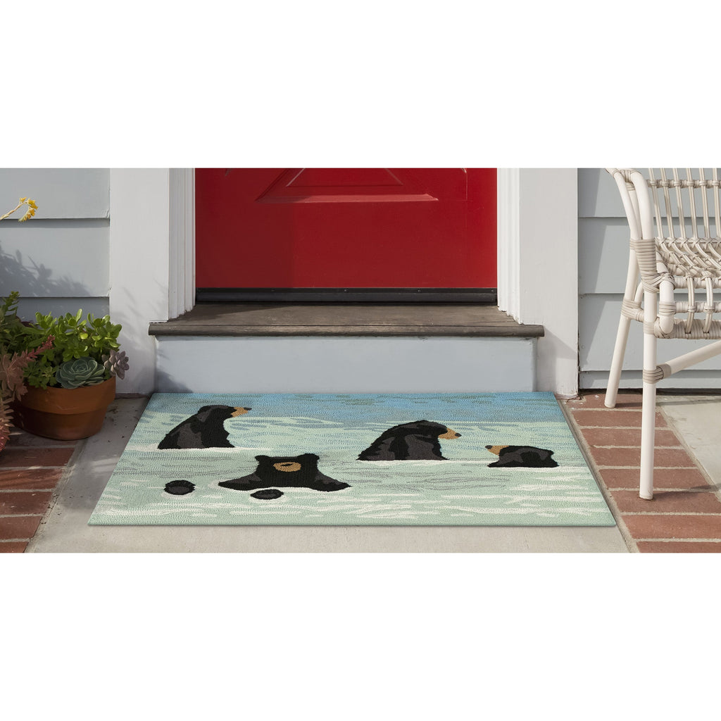 Frontporch Bathing Bears Indoor Outdoor Mat