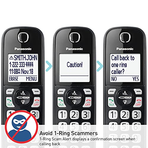 Cordless Phone with 3 Handsets (Black) E7851