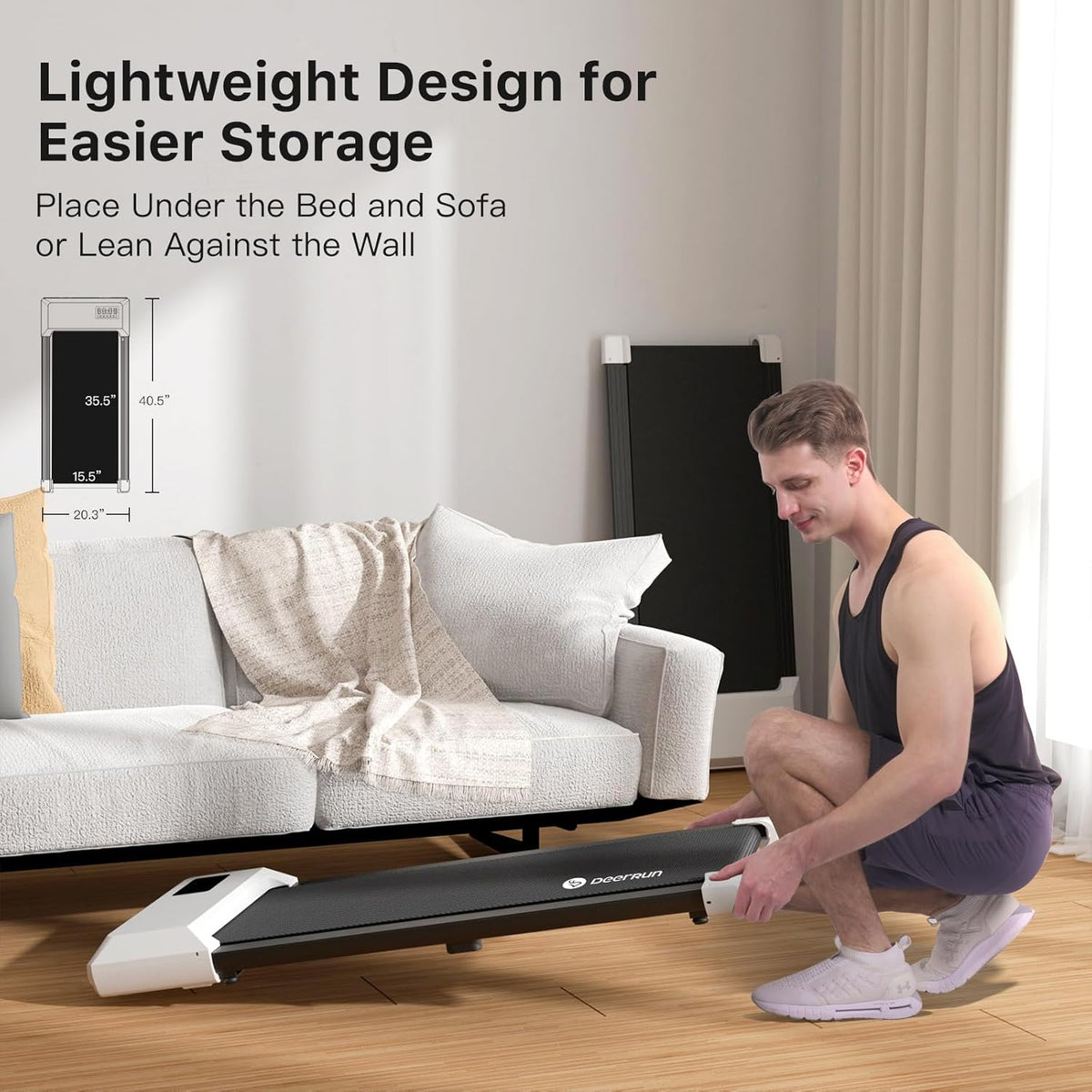 Walking Pad Treadmill with 265lbs Capacity I9063