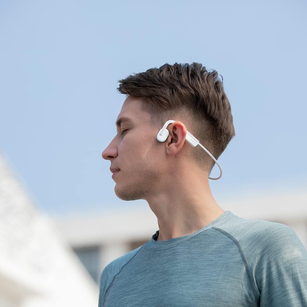 White Bluetooth Bone Conduction Sports Headphones O669868