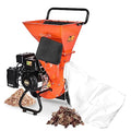 7 HP 212cc Gas Wood Chipper Shredder Mulcher with Debris Bag S329