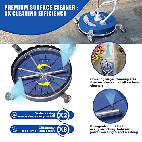 20'' 4500PSI Pressure Washer Surface Cleaner with Wheels T29896