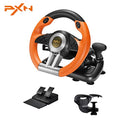 Orange Gaming Racing Wheel with Linear Pedals and Racing Paddles R437655