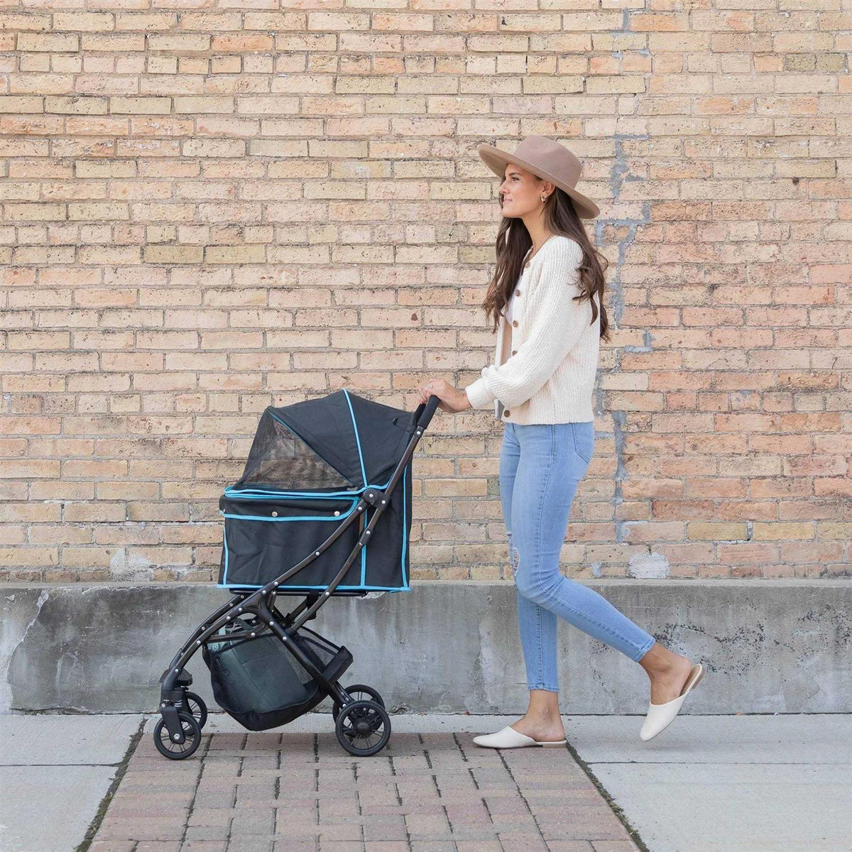 Black Pet Stroller E942