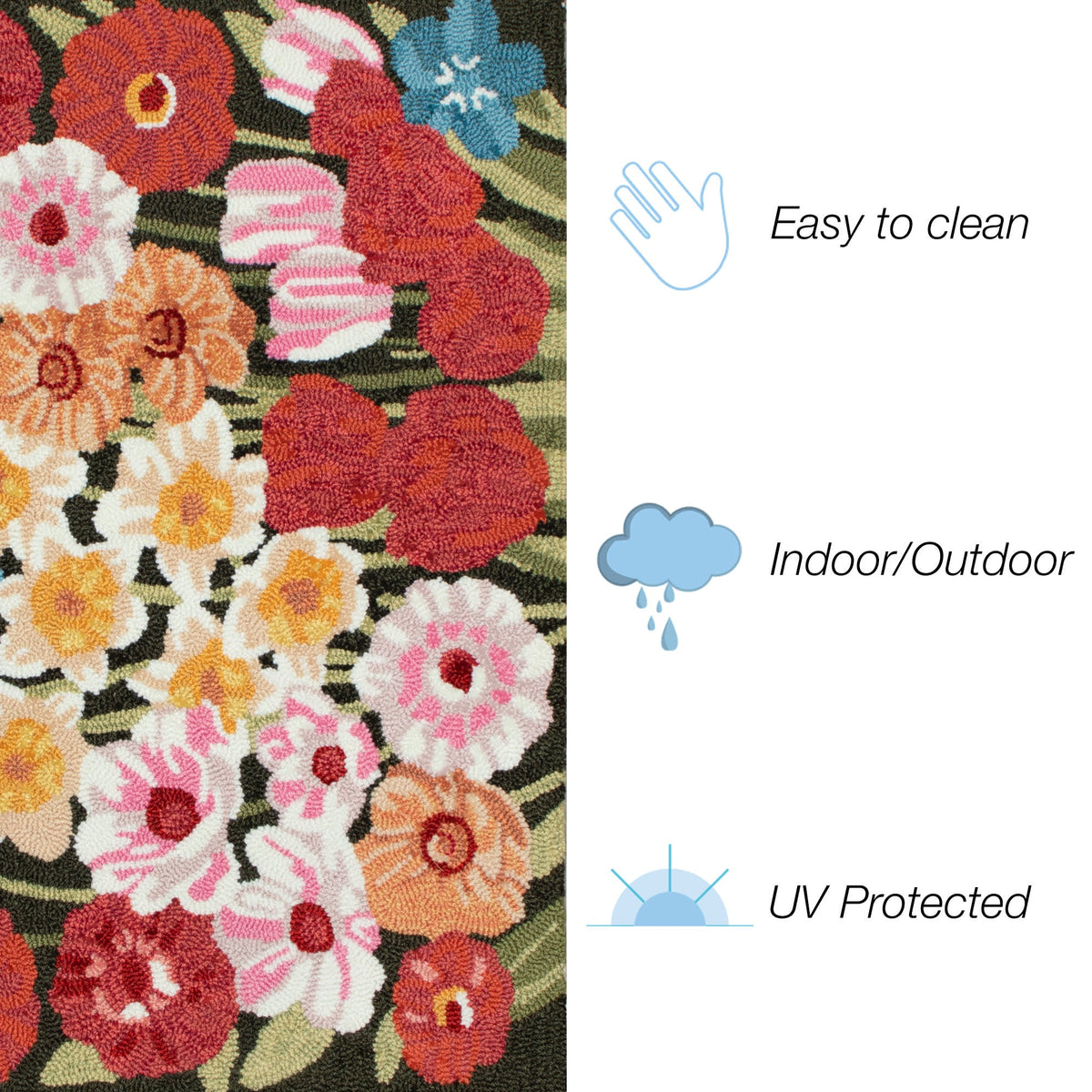 Frontporch Flower Patch Indoor Outdoor Mat