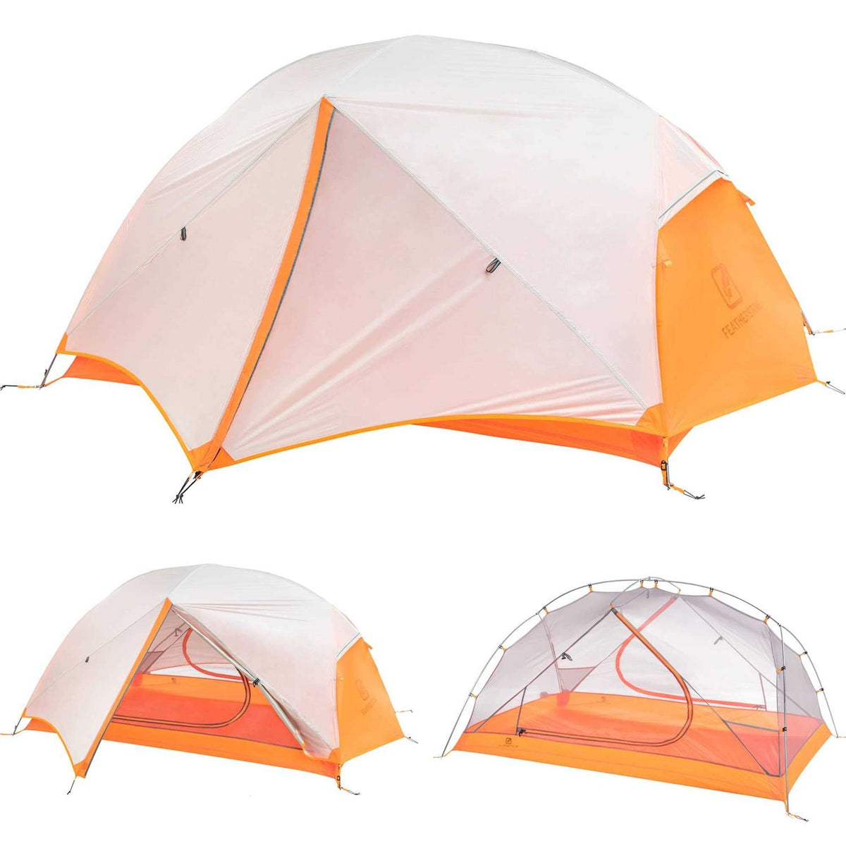 2 Person Backpacking Tent Lightweight 3-Season Freestanding B66812