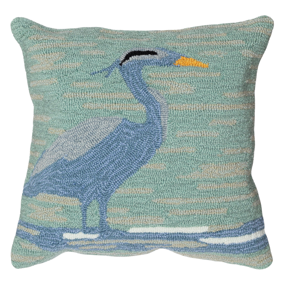 Frontporch Blue Heron Indoor Outdoor Throw Pillow