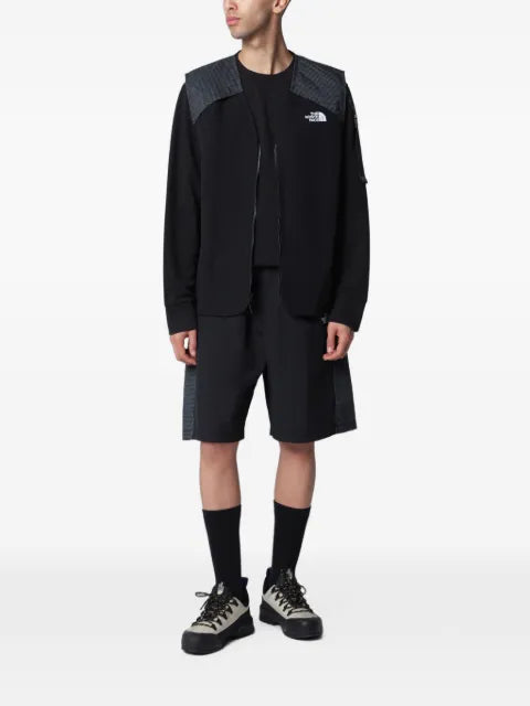 The North Face grid-pattern logo-print vest