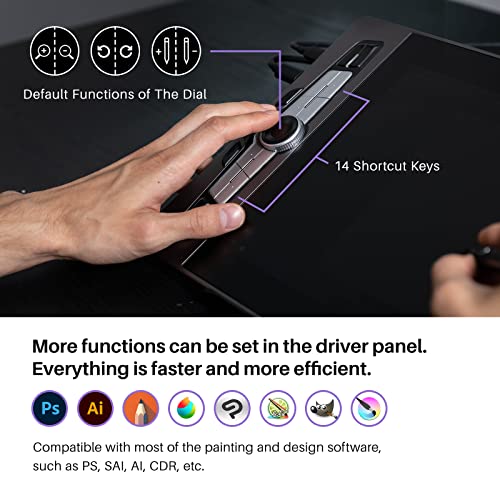 15.6 Inch Graphics Drawing Tablet with Screen Full-Laminated Drawing Pen Display Z84411