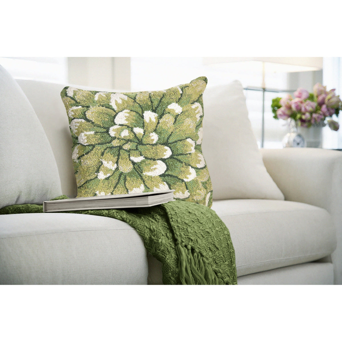 Frontporch Mum Indoor Outdoor Throw Pillow