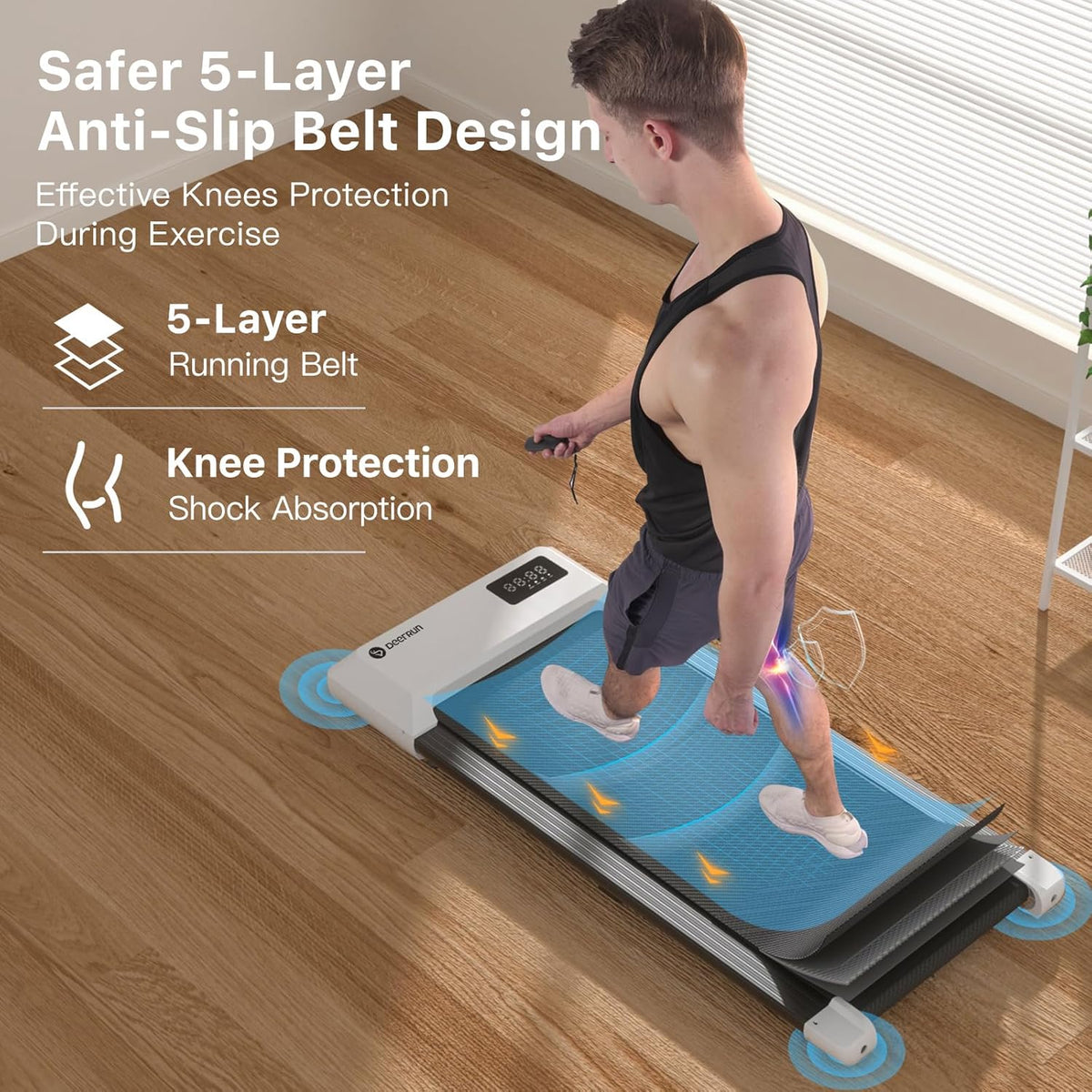 Walking Pad Treadmill with 265lbs Capacity I9063
