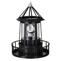Black Solar Rotating Lighthouse Lawn Ornament D74407