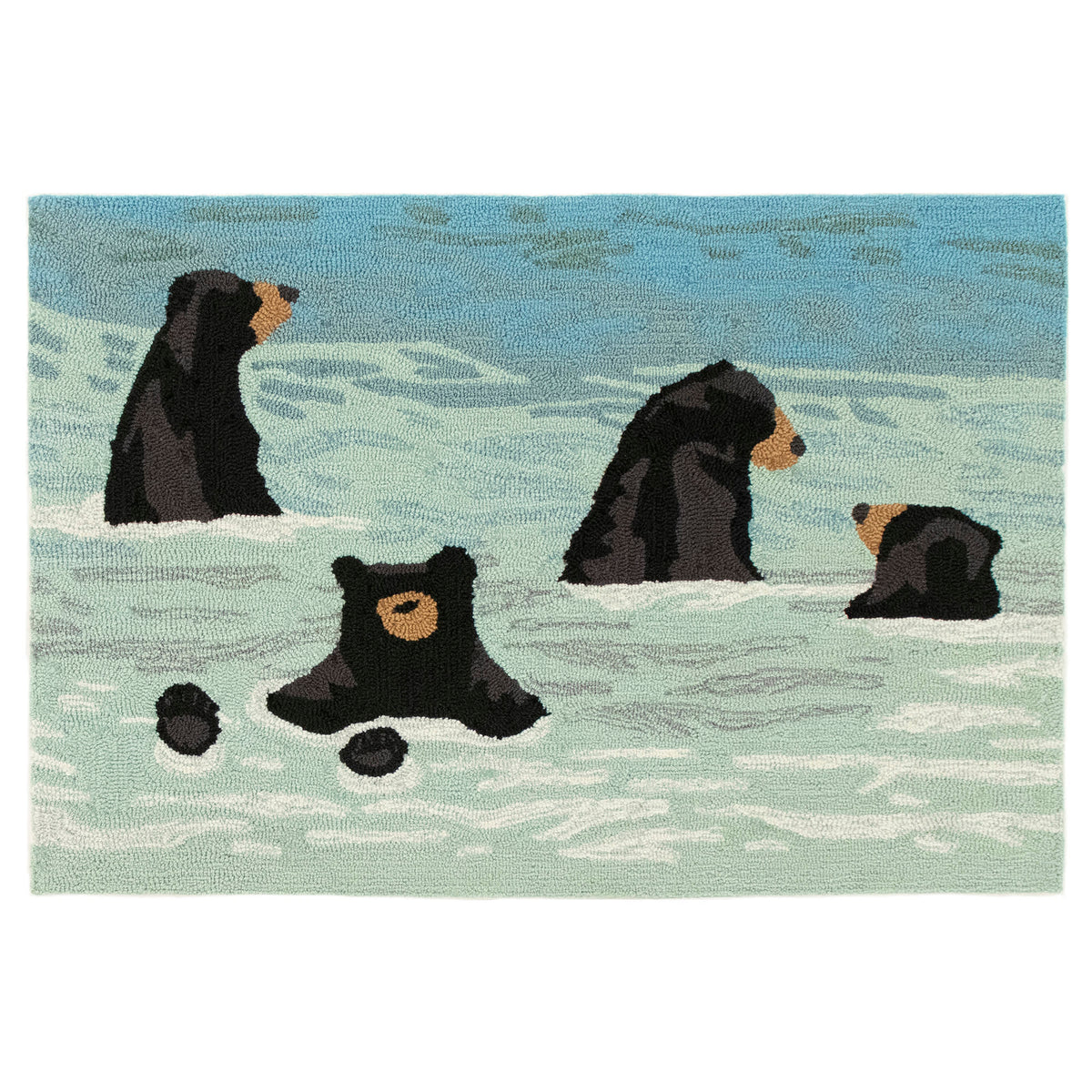 Frontporch Bathing Bears Indoor Outdoor Mat