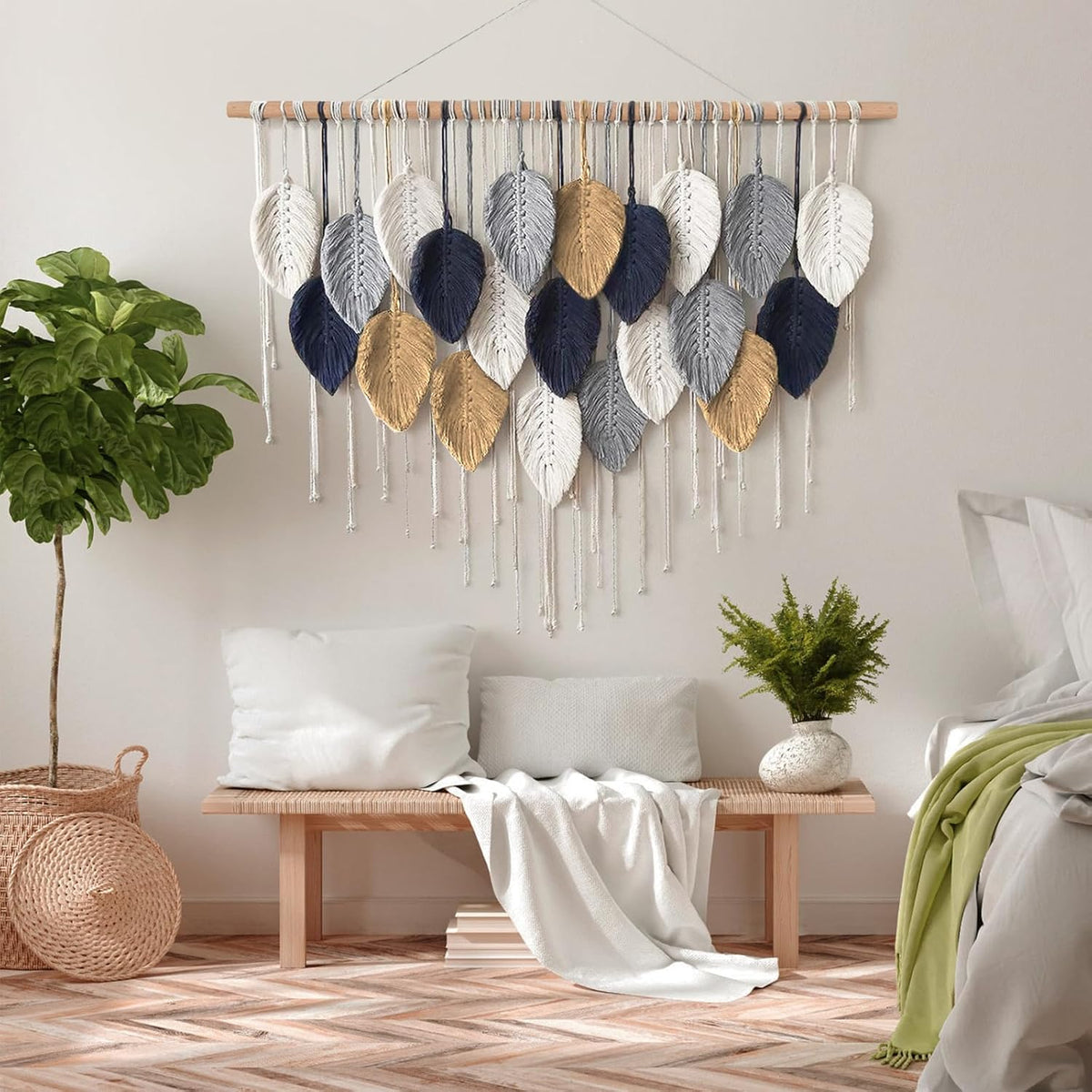 Macrame Wall Hanging Woven Tapestry Wall Art Decor V893403
