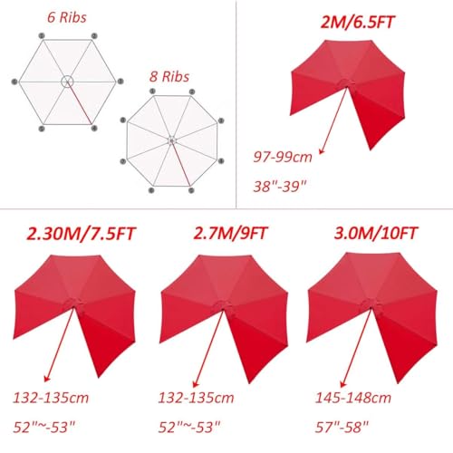 Outdoor Umbrella Replacement Canopy Cover E4398