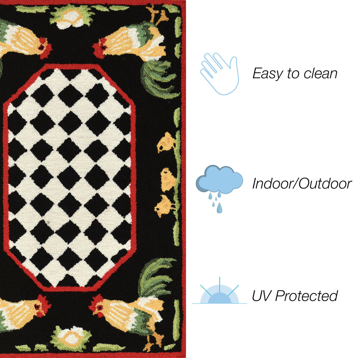 Frontporch Rooster Indoor Outdoor Mat