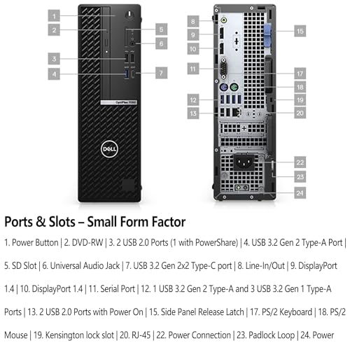 Small Form Factor Desktop Computer, Intel i7-11700, 32GB RAM, 1TB SSD V269486