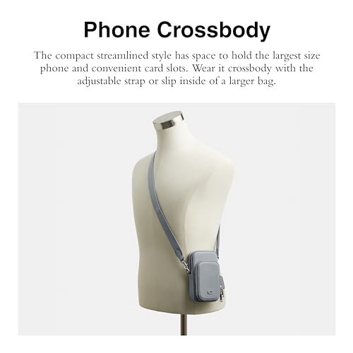 Mens Phone Crossbody In Crossgrain Leather F19474