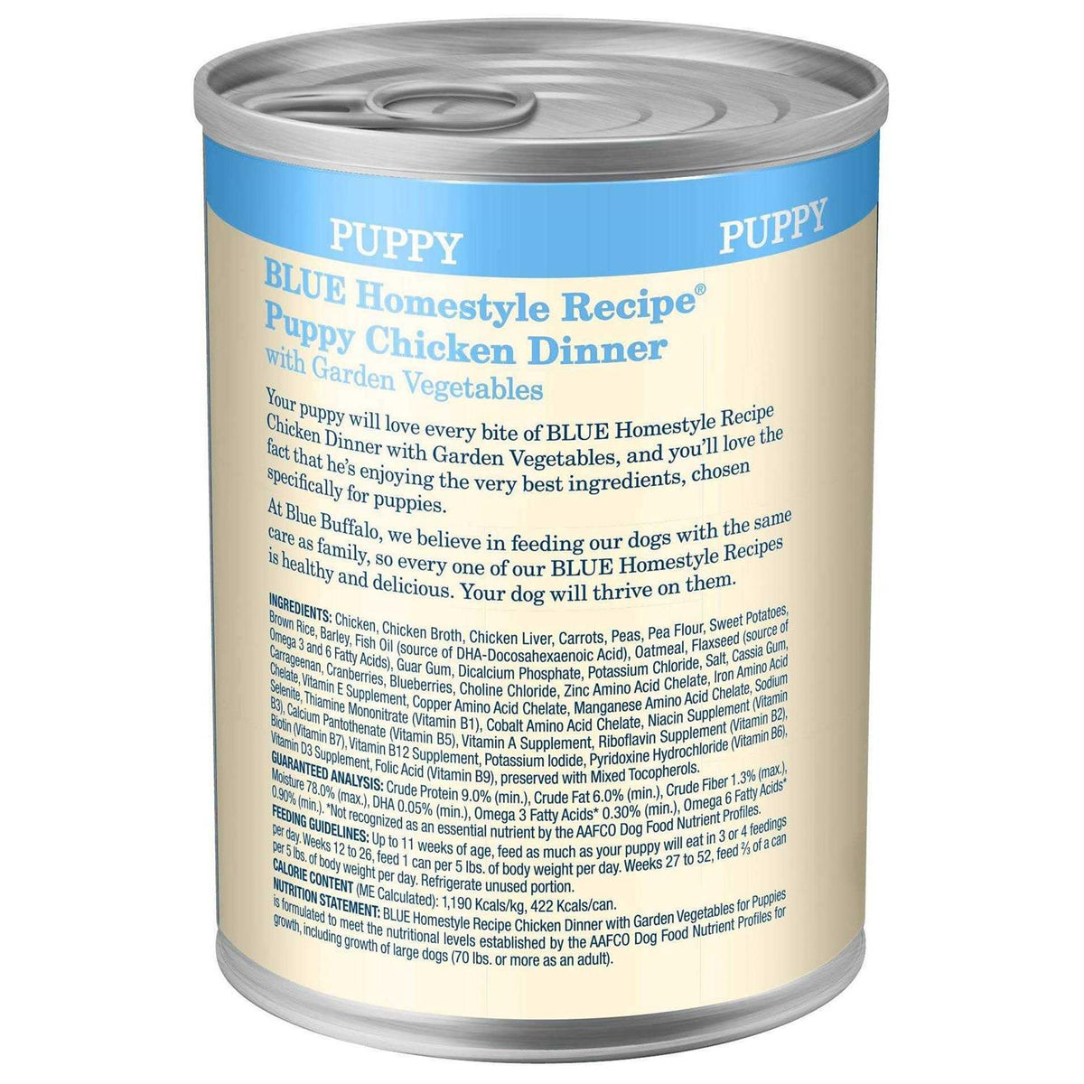 Blue Buffalo Homestyle Recipe Puppy Chicken Dinner Wet Dog Food C8353