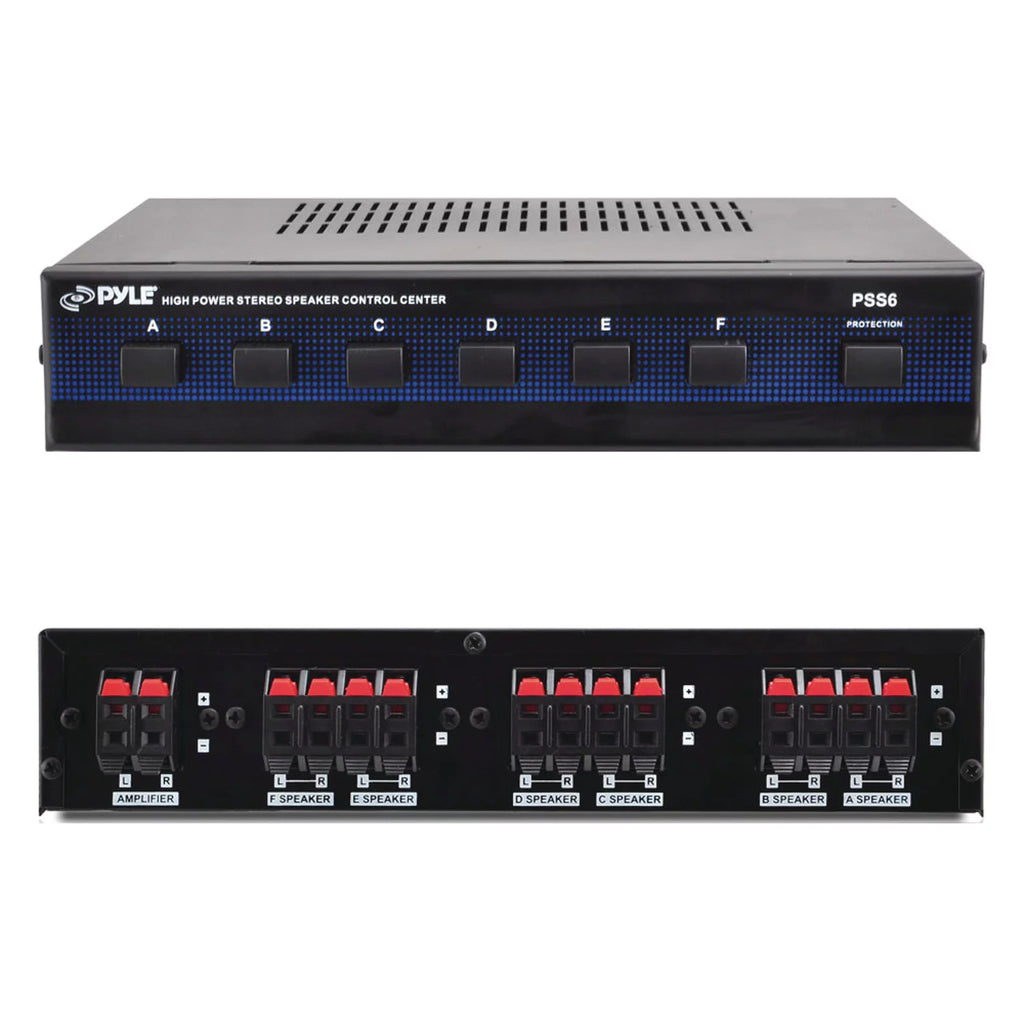 6 Channel High Power Stereo Speaker Selector C3842
