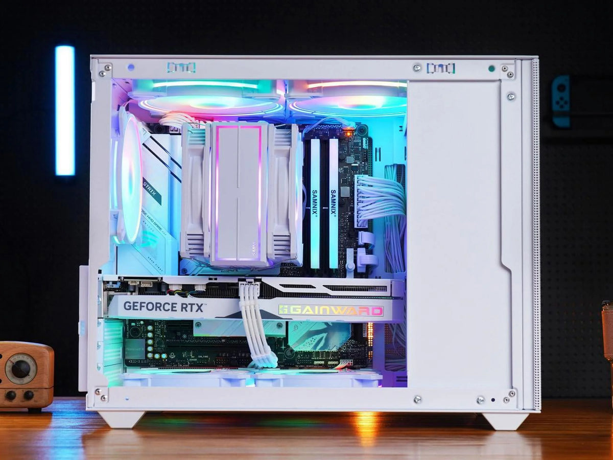 Mini Micro ATX Tower Computer Case with Tempered Glass Side U467383