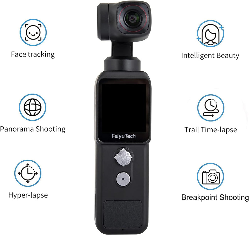 Action Camera 4K 60FPS 12MP with 3-Axis Gimbal Stabilizer, 130° Wide Angle, 1.3" Touch Screen, WiFi X19120
