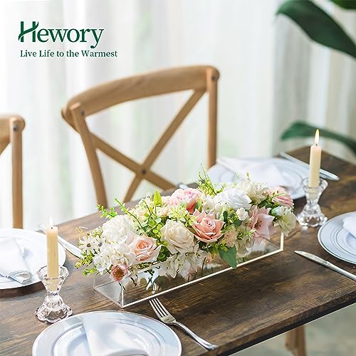 16 Inch Clear Rectangular Acrylic Vase U8577