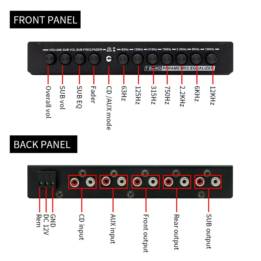 7 Band Car Equalizer P5757