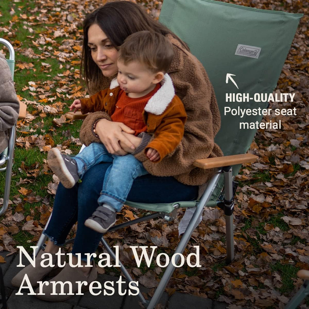 Outdoor Furniture Set with Chair, Table, Cot, Bench, 4-Can Cooler Camping Chair Q177984