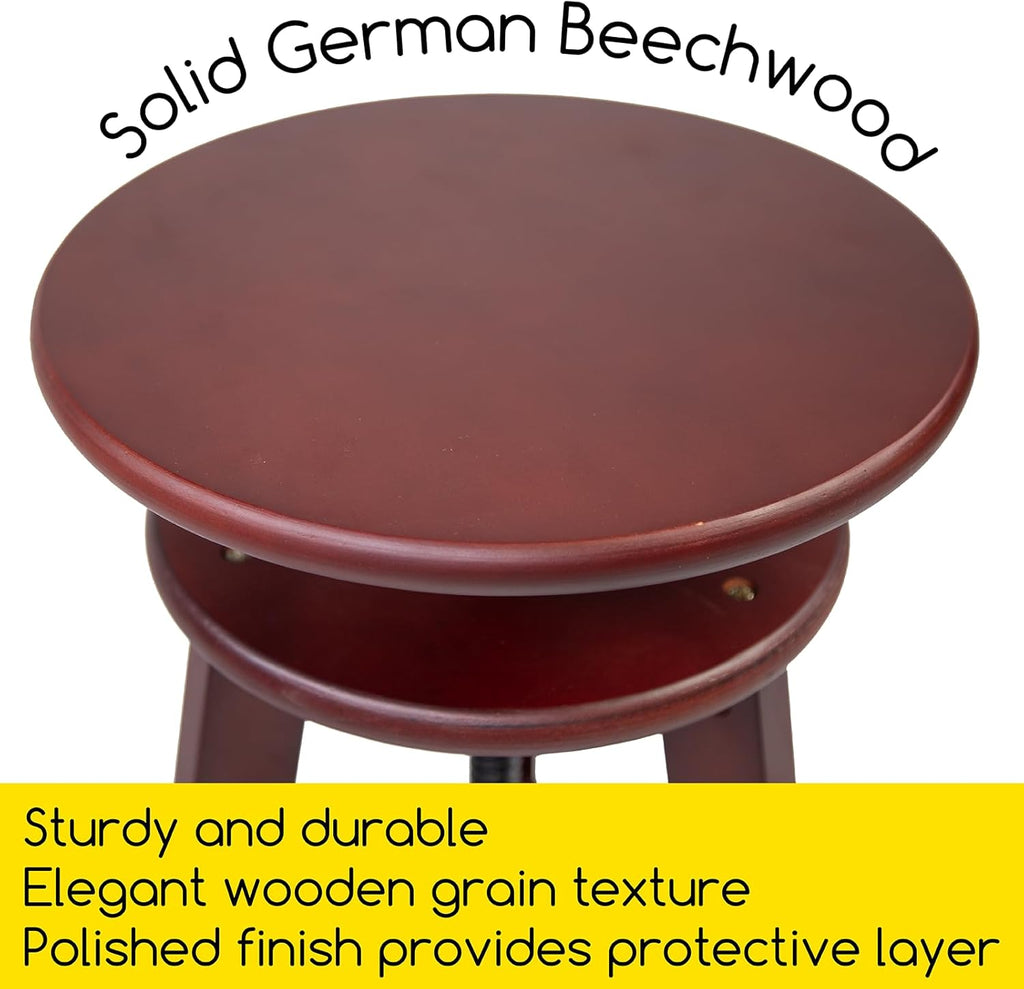 Extra-Large Wood Drafting Table and Wooden Stool K421714