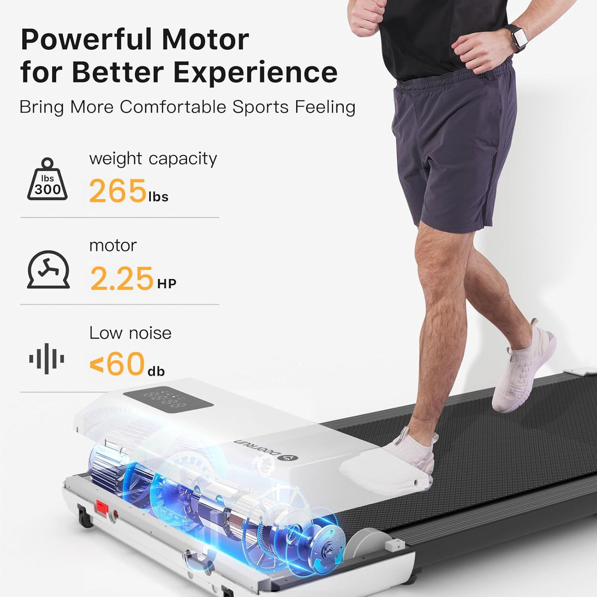 Walking Pad Treadmill with 265lbs Capacity I9063