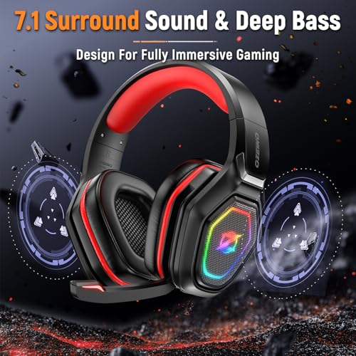 2.4GHz Wireless Gaming Headset with Flip Microphone C134
