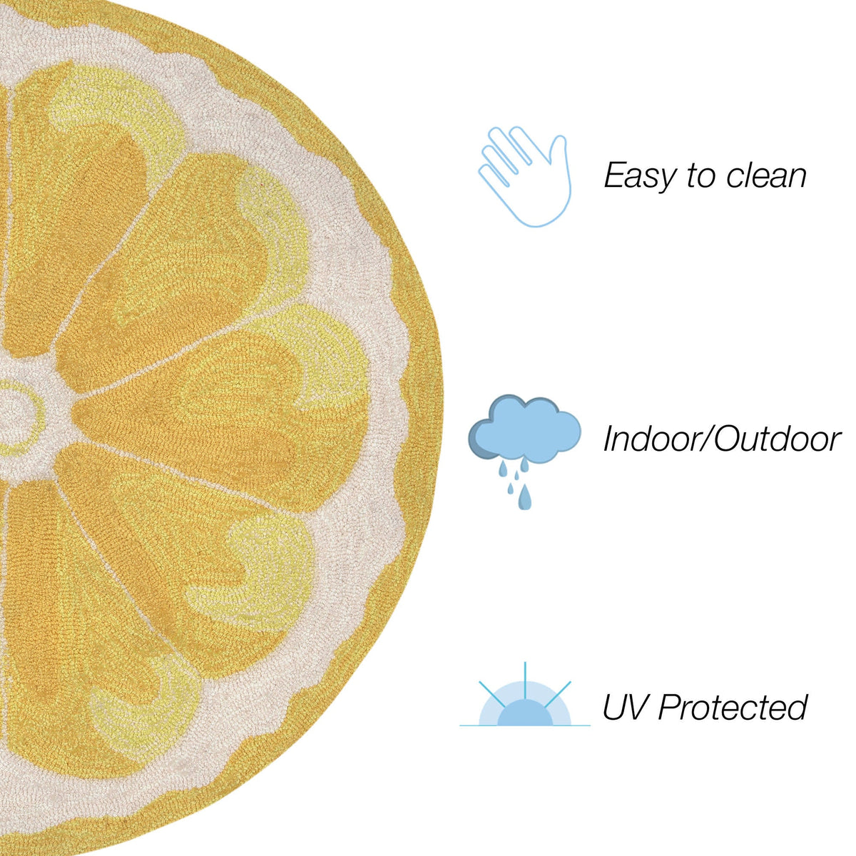 Frontporch Lemon Slice Indoor Outdoor Mat