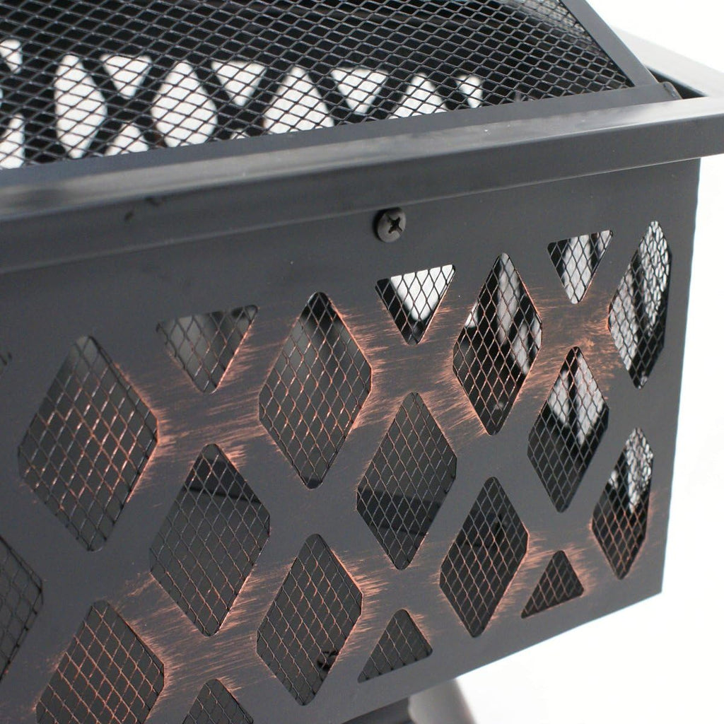 24" Steel Hex Shaped Fire Pit C308145