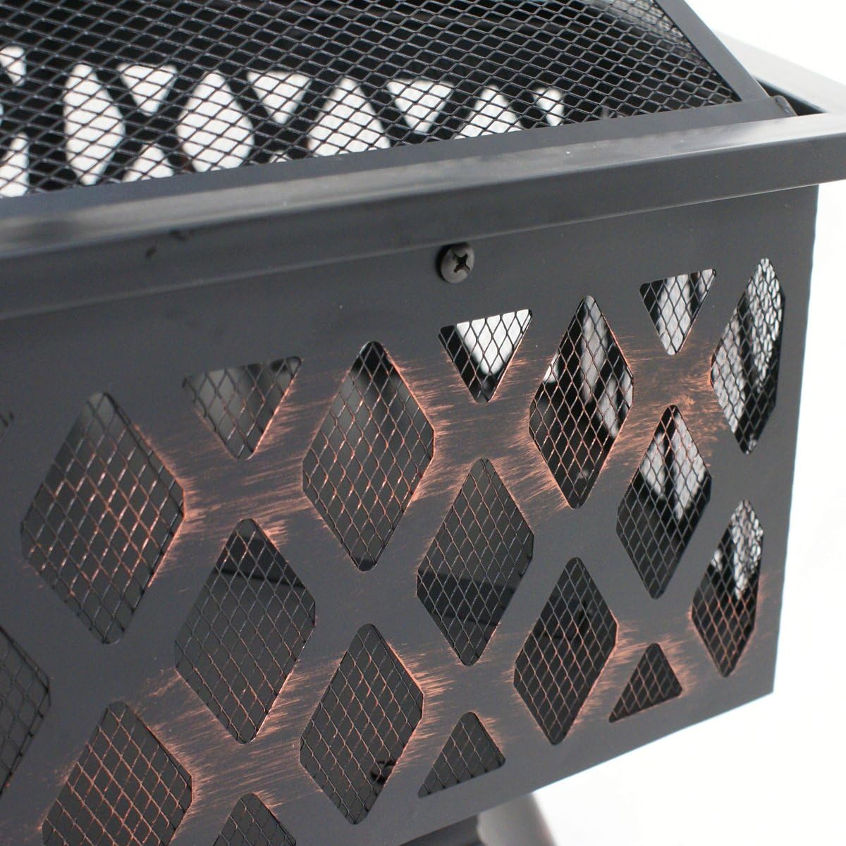 24" Steel Hex Shaped Fire Pit C308145