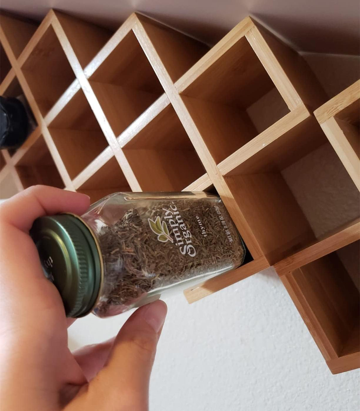 Bamboo 18-Jar Spice Rack Organizer P16753