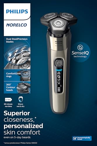 Silver Rechargeable Wet/Dry Electric Shaver M120