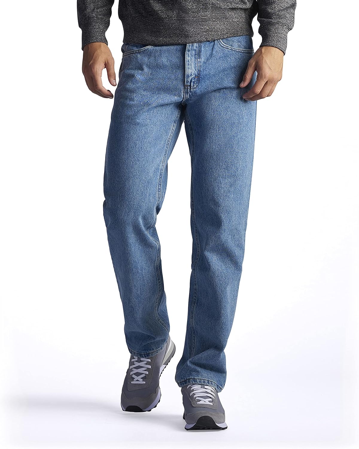 Regular Fit Straight Leg Jean, Light Stone, 36W x 29L T5382