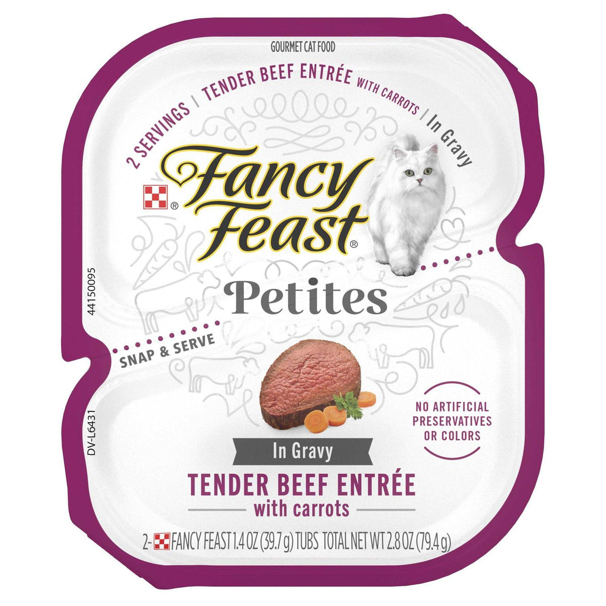 Wet Cat Food Tender Beef with Carrots Q503