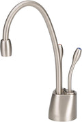 Contemporary Instant Hot and Cold Water Dispenser Faucet, Satin Nickel J5205